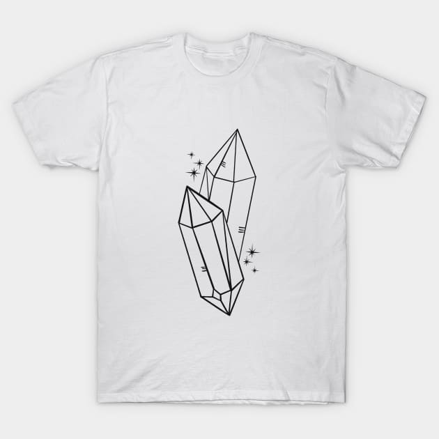 Crystal Art T-Shirt T-Shirt by OgogoPrintStudio